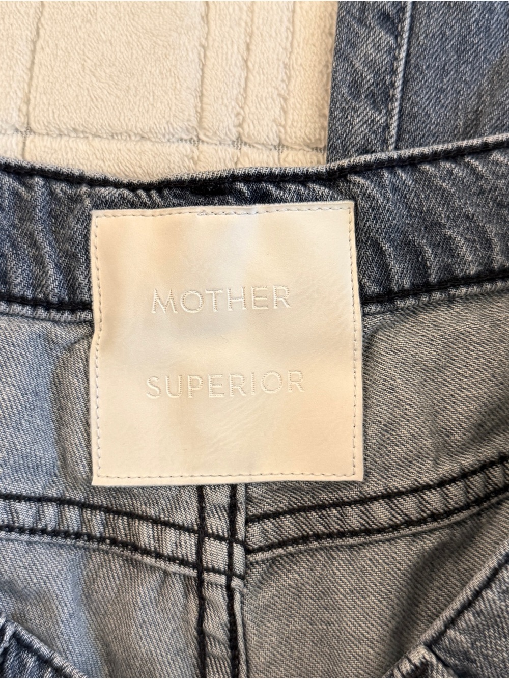 MOTHER Women's Medium/Light Blue Straight-Leg Jeans - Picture 4 of 7